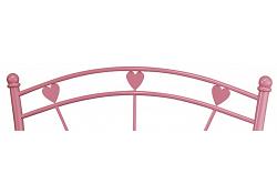 2ft6 Small Single Pink Metal Bed Frame 2